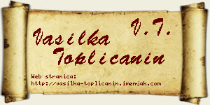 Vasilka Topličanin vizit kartica